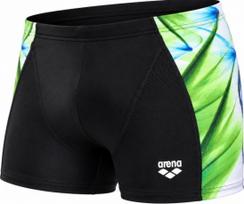 Arena dynamism aquashort black/green multi l - uk36