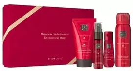 Rituals rinkinys (Ayurveda dušo želė, 50 ML + kūno kremas, 70 ML + kūno aliejus 30 ML + kūno ir plaukų purškiklis 20 ML)