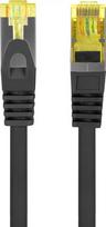 Lanberg Patchcord kat.6a S/FTP LSZH CU 1m fluke passed czarny