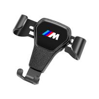 Automobilio telefono laikiklis Į ventiliacijos angą tvirtinamas spaustukas Skirtas BMW M Performance E46 E90 F10 F30 X3 F20 E60 E70 E39 E36 E87 X7 E92 E91 E28 black