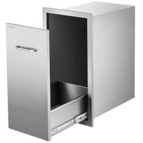 Lauko virtuvės atliekų stalčius, 320 x 500 x 615 mm, nerūdijantis plienas, iki 25 kg