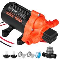 Kemperio vandens diafragminis siurblys 12 V DC, 15,1 l/min, savaime užsiurbiantis, 3 kamerų, su slėgio jungikliu, 40 PSI
