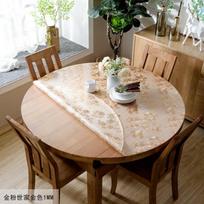 Europos Round Staltiesė Vandeniui atspari, Aliejui atspari, Anti-Scalding ir Paliekama PVC Apvali Namų Valgomojo Stalo Kilimėlis Minkštas Plastikas Stiklas Krištolo Plokštė 70cm round table