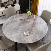Europos Round Staltiesė Vandeniui atspari, Aliejui atspari, Anti-Scalding ir Paliekama PVC Apvali Namų Valgomojo Stalo Kilimėlis Minkštas Plastikas Stiklas Krištolo Plokštė 90cm round table