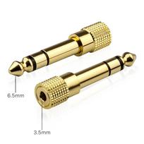Fonken 6.35/6.5mm Male to 3.5mm Female Stereo Headphone Audio Adapter Amplifier Mixer Guitar 6.35/6.5 to 3.5 Converter