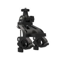 360 laipsnių besisukantis dviračio/motociklo vairo kameros laikiklis, skirtas Insta360X3/X4, dviračių nuotykiams 1 black