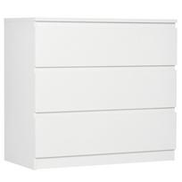 3-Drawer Chest of Drawers, 80x39x73 cm