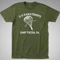 JAV PARAŠUTININKŲ MARŠKINĖLIAI camp toccoa wwii ww2 armija oro desantininkai Pėstininkai geronimo karas S gray