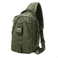Fishing Tackle Bag Breathable Portable Multi Functional Backpack L_Green black