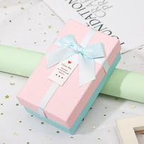 In Stock Multi-color Bow Gift Box - Exquisite Top and Bottom Lid for Qixi Festival and Valentine's Day Souvenirs white