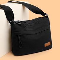 Polyester lightweight multi-layer large-capacity nyl bag for ladies, casual, water-resistant, portable, fashiable, single-sh (20cm<Max Length<30cm)