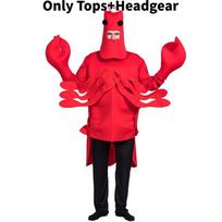 Cockroach Lobster Crab Animal Costume Party Dress Up Cosplay Suit For Adults Halloween Stage Performance Lobster red