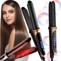 Powerful hair straightener, ceramic, ionization, straightening + LCD screen