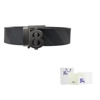 Burberry Leather Belts Men's Charcoal Gray / Graphite Width 3.5cm (Unisex) Leather Belts 8065339 Size: 95 Package: 3