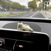 Mielos Automobilio Salono Dekoracijos Mini Katės Veiksmo Figūrėlė Automobilio Prietaisų Skydelio Galinio Vaizdo Veidrodėlio Dekoras Automobilio Aksesuarai gray