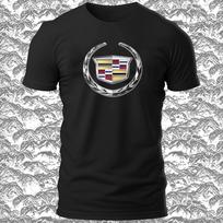 Cadillac Racing Logotipas Unisex Marškinėliai Juokingi Pagaminta JAV S -5XL Unisex Marškinėliai M gray