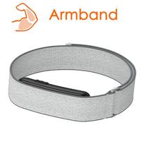Nailoninis bicepso/riešo dirželis, skirtas „Garmin Cirqa“ išmaniajai juostai, reguliuojamas sportinio sekimo priemonės pakeitimo apyrankė, „Garmin CIRQA“ priedas Garmin CIRQA Smart gray