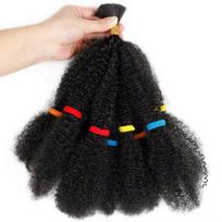 Afro Kinky Plaukai 12 Colių 1 Pakuotė(10 stovių/pakuotė) Sintetiniai Afro Kinky Twist plaukai Afro pynimo plaukai Kinky Twist Crochet pynimai 12inches black