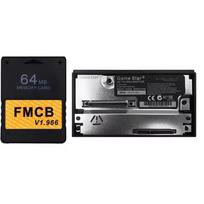 SATA sąsajos tinklo kortelės adapteris su nemokama McBoot V1.966 FMCB atminties kortele PS2 konsolei SATA lizdas HDD Sony Playstation 2