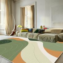 Modernus žalias minimalistinis kilimas svetainei 200x300 didelio ploto kilimai Dekoracija miegamajam minkšti elastingi lauko grindų kilimėliai plaunami 60*90cm white