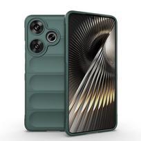 Fundas For POCO F6 Case Cover Poco C65 X6 M6 F6 Pro F 6 F6Pro Silicone Anti-fall Coque for Xiaomi Redmi 12 13 12C 13C Phone Case Redmi 13C tamsiai žalia spalva