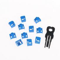 10Pcs Rj45 Port Lock With 1Key Ethernet Hub Port Rj45 Female Anti Dust Cover Cap Protector Compatible With Computer Router