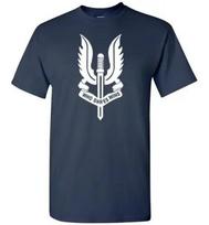 SAS Special Air Service British Army Special Forces T-shirt Sizes S to 3XL L black