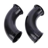 2PCS Diameter 90mm Subwoofer Bass Tube Bend Shape Bass Reflex Tube  for Home Audio Systems 2PCS black