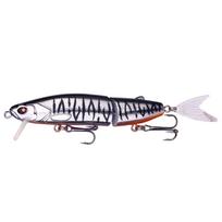 2-Section Multi-Jointed Bionic Fish Lure Set - Boxed Fishing Tackle 12CM-15.5G-Hook 6 with Tail black