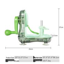 Multi-Functional Hand-Crank Fruit Peeler for Apples and Pears white