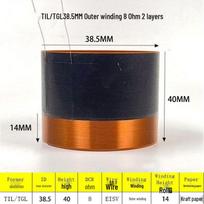 Multi-Size TGL Outer Wound Bass Voice Coil (38.5–51mm) Sky Jinhua black