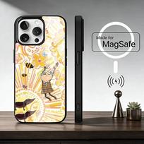 Cartoon C-Charlie and L-Lola   Phone Case For iPhone17,16,15,14,13,12,11 Plus,Pro Magnetic For Magsafe Wireless Charging iPhone16PRO black