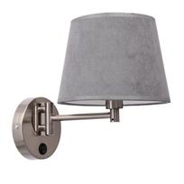 Sieninis šviestuvas Ibis satine graphite lampshade 1x40 W E14