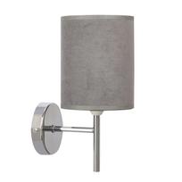 Sieninis šviestuvas Yan graphite lampshade 1x40 W E14, chromo spalvos