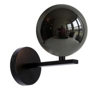 Sieninis šviestuvas Kama graphite lampshade 1x28 W G9, juodos ir aukso spalvos