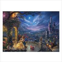 Tenyo in Jigsaw Puzzle Disney Thomas Kinkade Beauty and the Beast Dancing in the Moonlight Special Art Collection Includes and service (Made Japan) gray