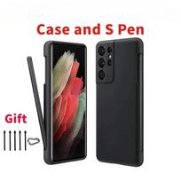 Skirta Samsung Galaxy S21 Ultra Stylus S Pen Su dėklu Originalus silikoninis dėklas Įmontuota stylus rašiklio vieta Silikoninis dėklas su logotipu 6 Case And S pen