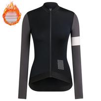 RAPHA Womens Fleece Cycling Jersey Set Winter Thermal Long Sleeve Pants Road Mountain Bike Riding Gear XXL