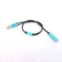 Audio Cables 3.5mm 3Poles Jack Male To Female Microphone Headphone Connector Splitter Mic Aux Extension Cable 0.3M for Computer