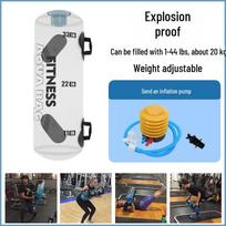 Multi-Functional Weighted Water Bag for Fitness, Weightlifting, Squats, and Physical Training - Fillable Energy Column. white