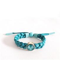 Genshin Impact Luminous Gradient Braided Bracelet With Multi-function Elemental Buttons Wind white