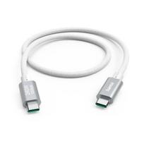 Hama USB-C to USB-C Cable 240W Power Delivery USB 3.2 Gen 2 10Gbps Fast Data Transfer Cord for Laptops Tablets Smartphones white