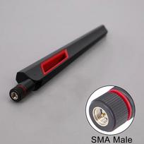 Tikra 7dbi Gain WIFI maršrutizatoriaus antena RP-SMA/SMA vyriško signalo stiprintuvo universali antena 2.4G/5G/5.8G belaidė 2400-5800MHZ įvairiakryptė antena 1PCS