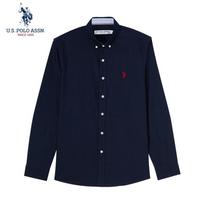 JAV. POLO ASSN. Vyriški ilgomis rankovėmis laisvalaikio marškiniai XL black