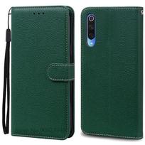 Mi 9 Lite dėklas Odinis atverčiamas dėklas Xiaomi Mi 9 dėklui Mi 9 Lite / Mi 9 SE telefono dėklas Xiaomi Mi9 se Mi 9se 9lite dėklui Funda For Mi 9 Lite tamsiai žalia spalva