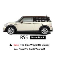 Automobilio lango lipdukas Vinilinis Union Jack lipdukas MINI Cooper R60 R56 F56 F55 F57 F60 F54 Dekoracija Auto Tiuningas 2pcs gray