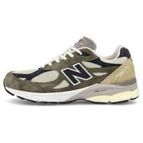 Teddy Santis x New Balance 990v3 Pagaminti JAV Alyvuogių spalvos Unisex sportbačiai Pilkai mėlyni M990TO3 43 gray