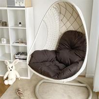 Sustorinta pagalvėlė lauko sūpynėms arba balkono supamam krėslui Backrest Chair Cushion ruda