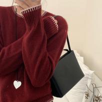 Round-neck Dotted Line Sweater Women's Multi-color Casual Loose Pullover Long-sleeved Knitted Sweater for Autumn and Winter 2XL