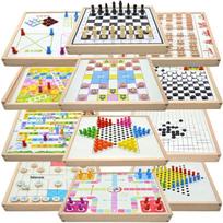 20-in-1 Multi-functional Board Game Set gray